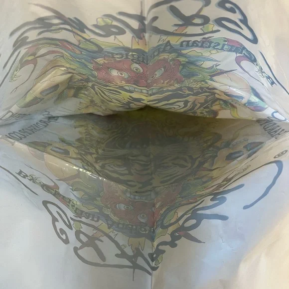 Ed Hardy Multicolor Tiger Plastic Bag - Picture 4 of 5